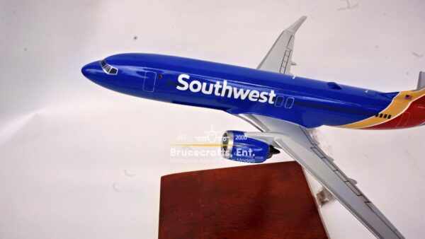 Model of Boeing 737 MAX with detailed craftsmanship.